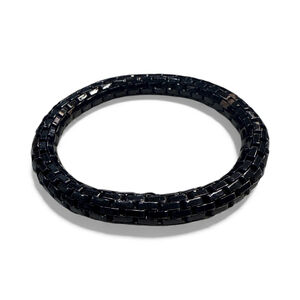 3/20 🥳 Vintage Black Stretch Woven Bracelet (Pre-Owned)